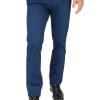 Pantalón De Vestir Stretch Color Azul Plúmbago Slim Fit Para Hombre
